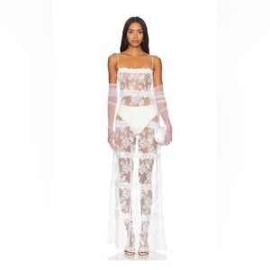 Revolve x Maggie MacDonald Millie Sheer Maxi (S)